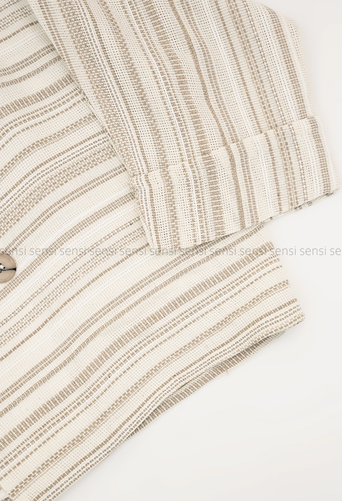 کت راه راه کنفی کد1005304